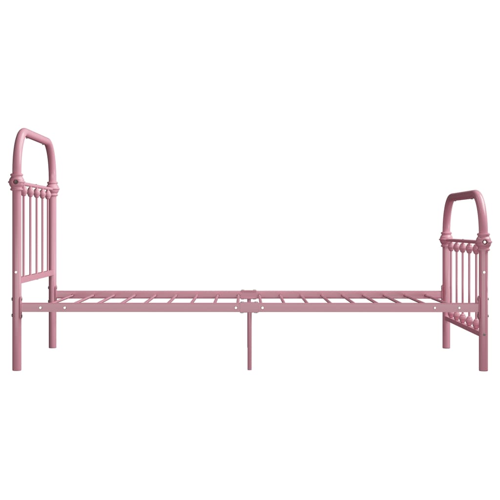 sengestel 100x200 cm metal pink