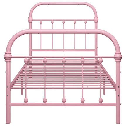 sengestel 100x200 cm metal pink