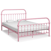 sengestel 120x200 cm metal pink