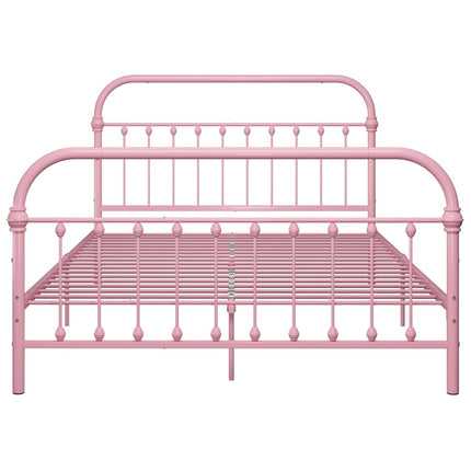 sengestel 140x200 cm metal pink