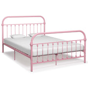 sengestel 160x200 cm metal pink