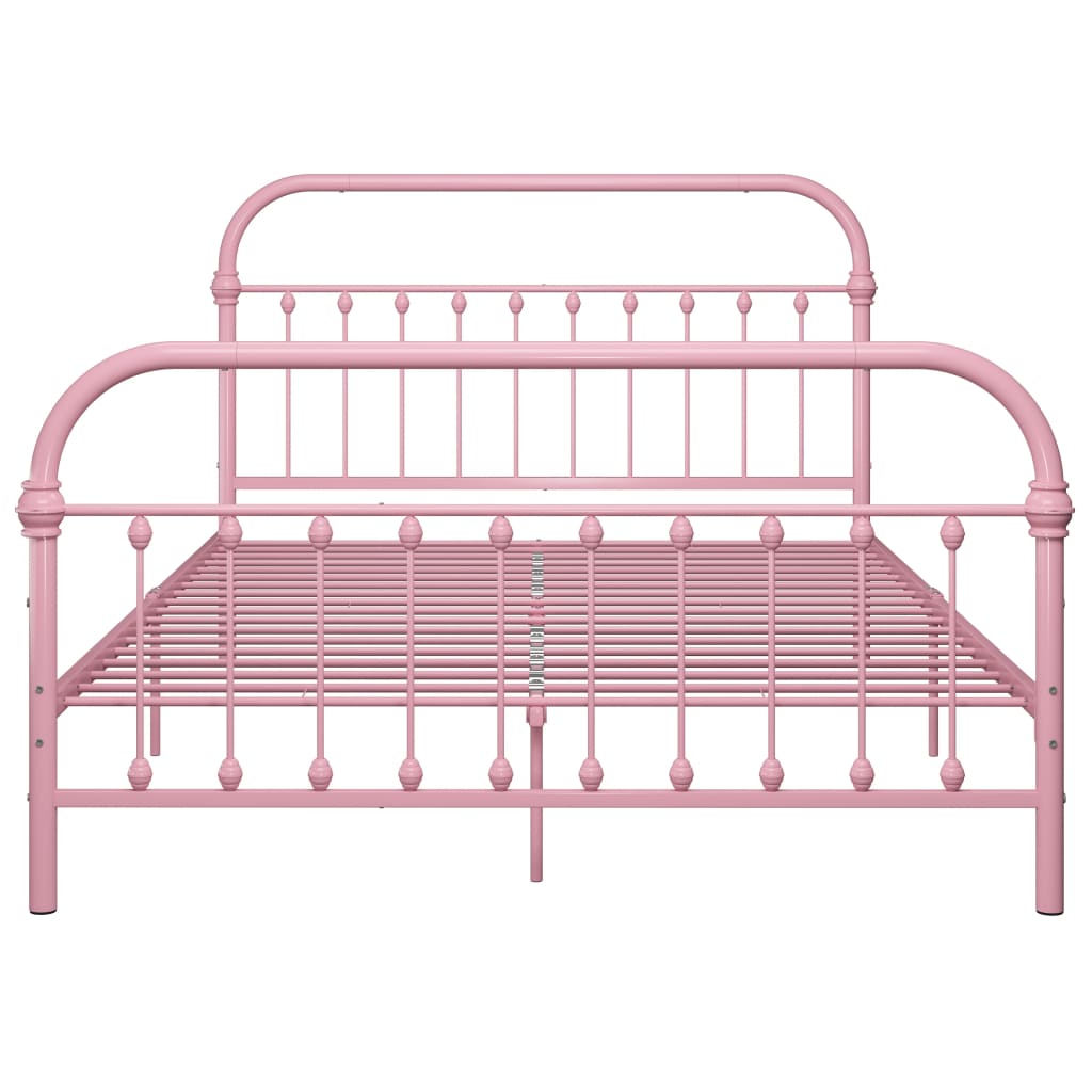 sengestel 160x200 cm metal pink