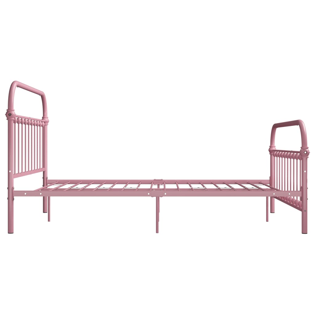 sengestel 160x200 cm metal pink