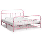 sengestel 180x200 cm metal pink