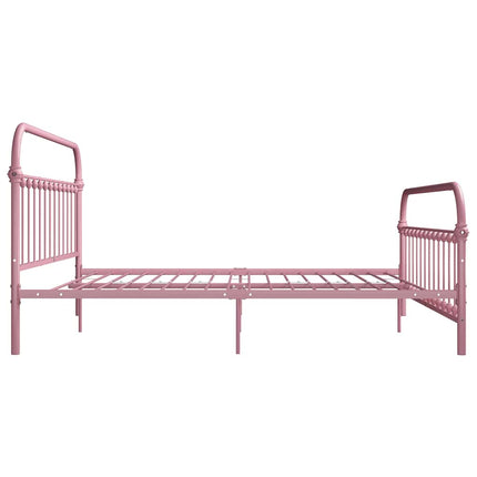 sengestel 180x200 cm metal pink