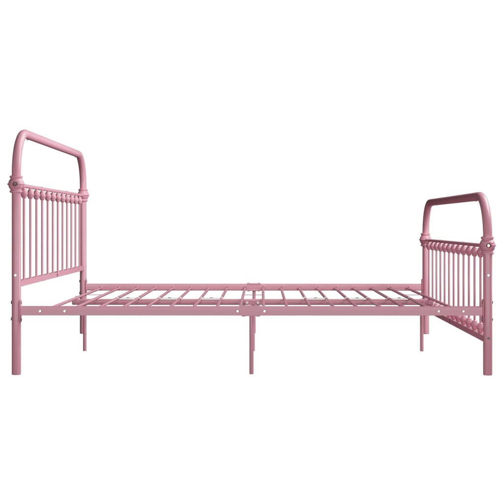sengestel 180x200 cm metal pink