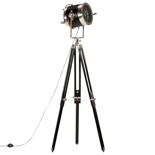 gulvlampe med trefod 171 cm massivt mangotræ