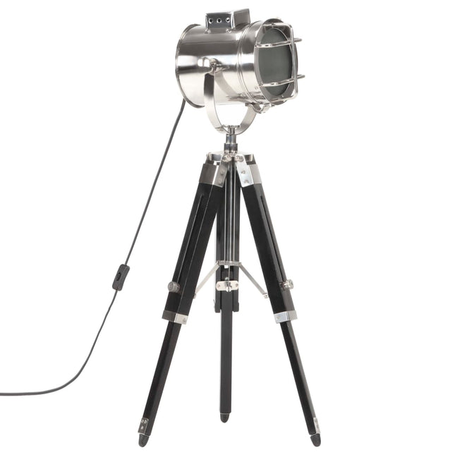 gulvlampe med trefod 69 cm massivt mangotræ sort