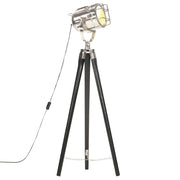 gulvlampe med trefod 97 cm massivt mangotræ sort