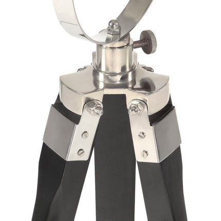 gulvlampe med trefod 97 cm massivt mangotræ sort