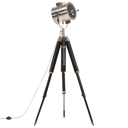 gulvlampe med trefod 165 cm massivt mangotræ