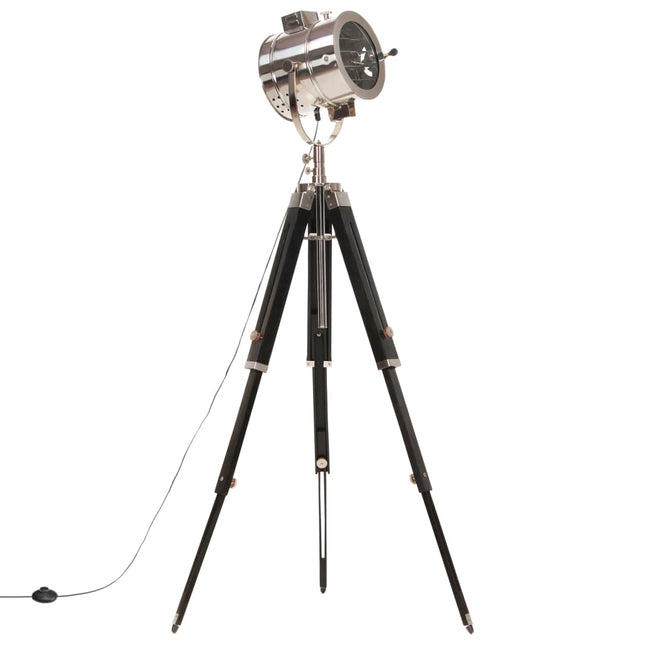 gulvlampe med trefod 165 cm massivt mangotræ