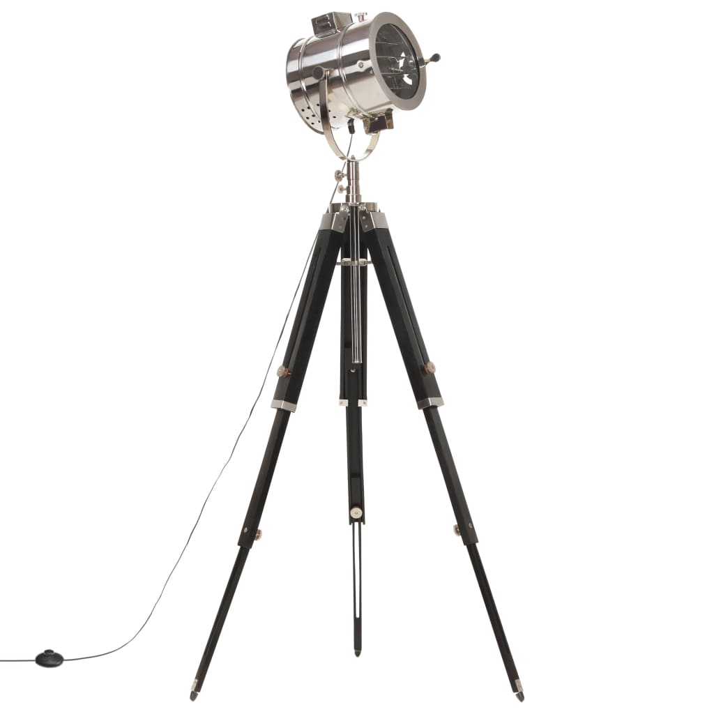 gulvlampe med trefod 165 cm massivt mangotræ