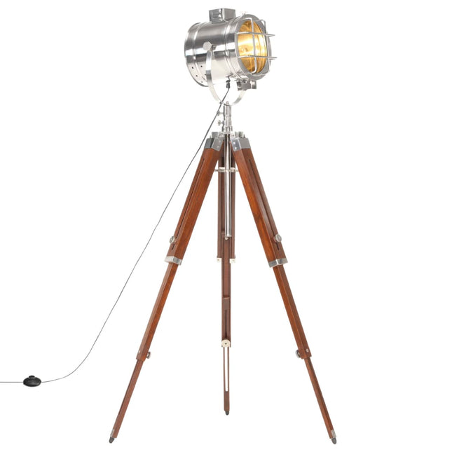 gulvlampe med trefod 165 cm massivt mangotræ