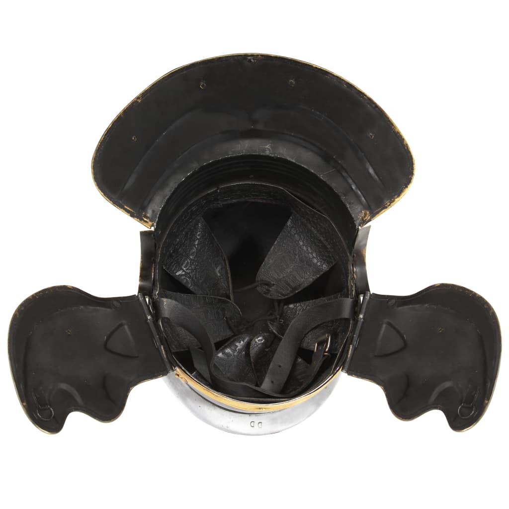 romersk soldaterhjelm til rollespil antik stål sølvfarvet