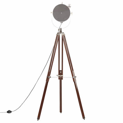 gulvlampe med trefod 180 cm massivt mangotræ