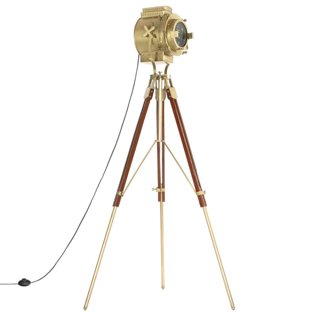 gulvlampe med trefod 193 cm massivt mangotræ
