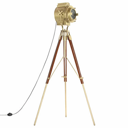 gulvlampe med trefod 193 cm massivt mangotræ