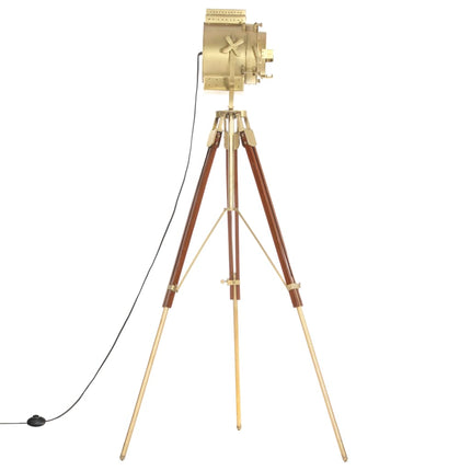 gulvlampe med trefod 193 cm massivt mangotræ
