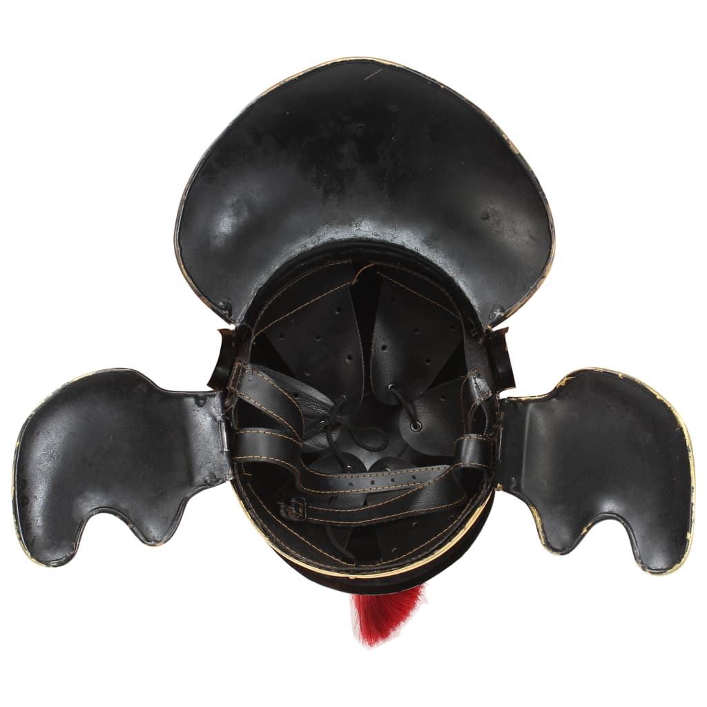 romersk soldaterhjelm til rollespil antik stål sølvfarvet