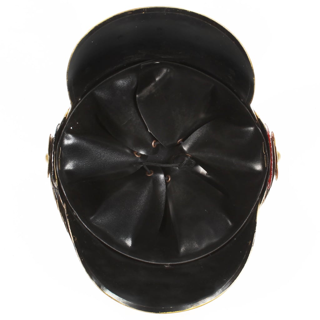 tysk preusserhjelm til rollespil antik stål sølvfarvet