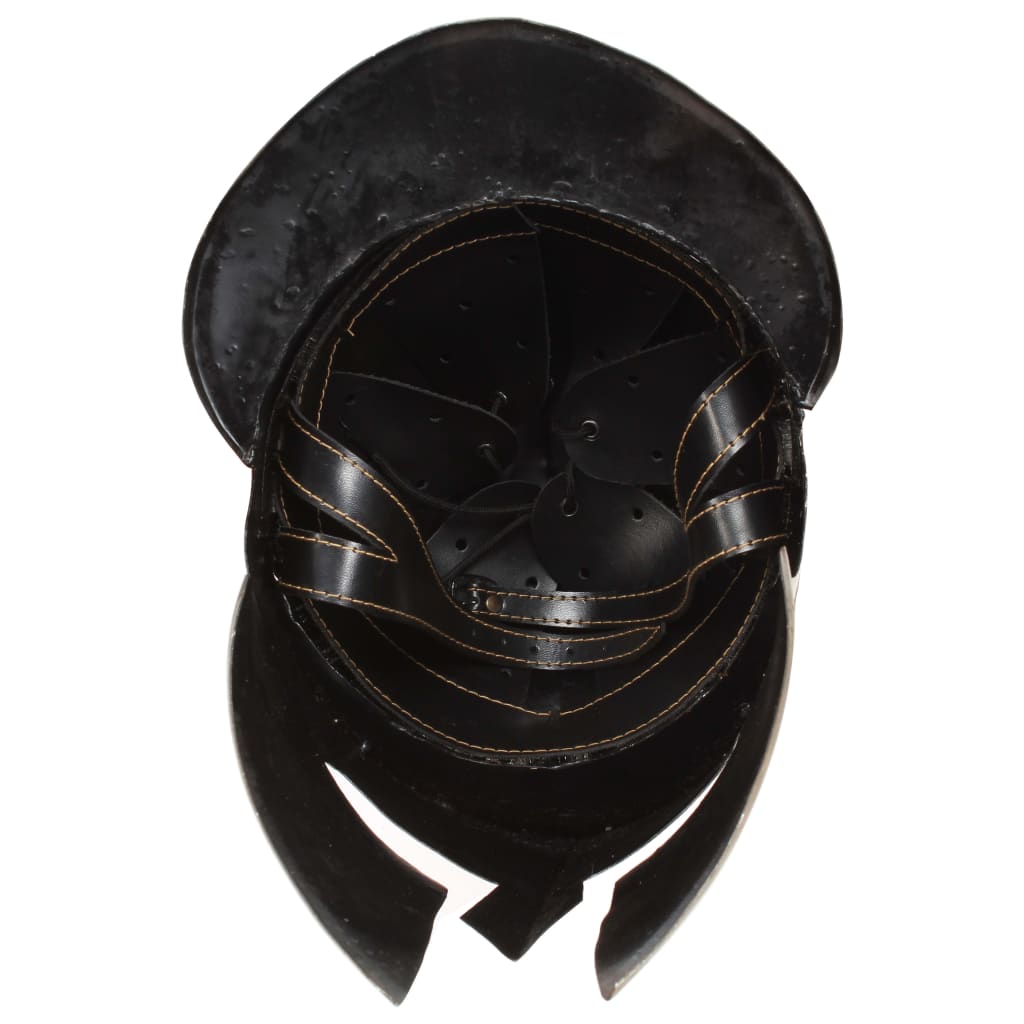 græsk krigshjelm til rollespil antik stål messingfarvet