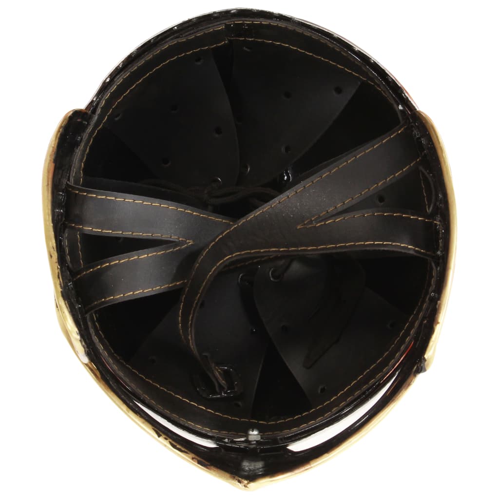 beowulfhjelm til rollespil antik stål sølvfarvet