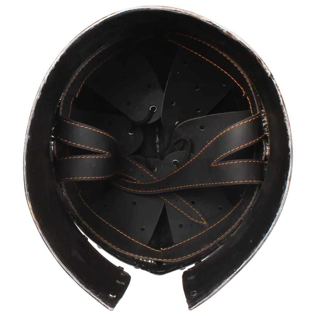 middelalderlig ridderhjelm til rollespil antik stål sølvfarvet