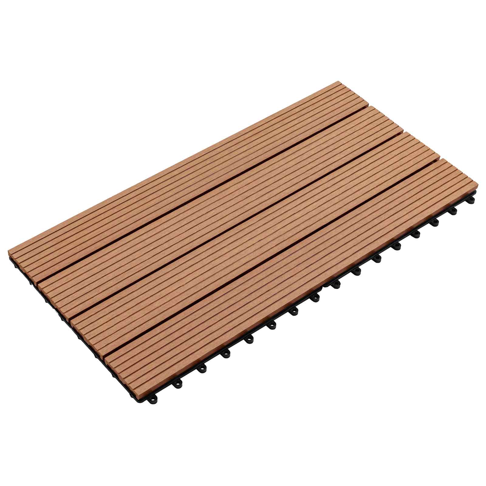 Terrasse Flise 6 pcs Brun 60 x 30 cm WPC