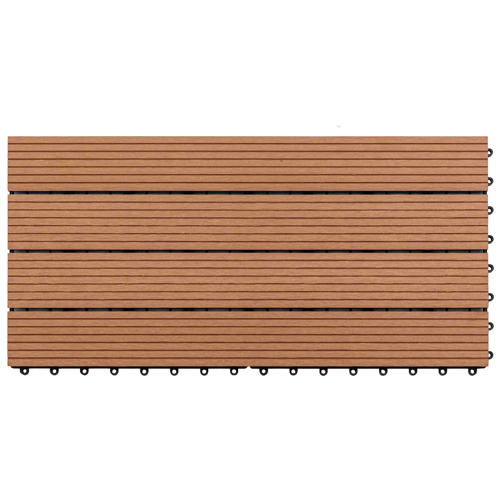 Terrasse Flise 6 pcs Brun 60 x 30 cm WPC