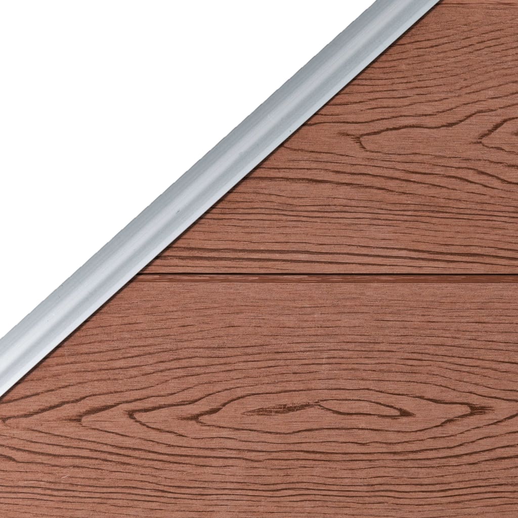 hegnspanel 95x(105-180) cm WPC brun