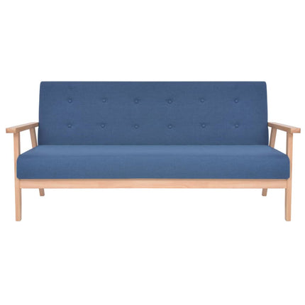 sofasæt i 3 dele stof blå