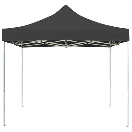foldbart festtelt aluminium 2 x 2 m antracitgrå