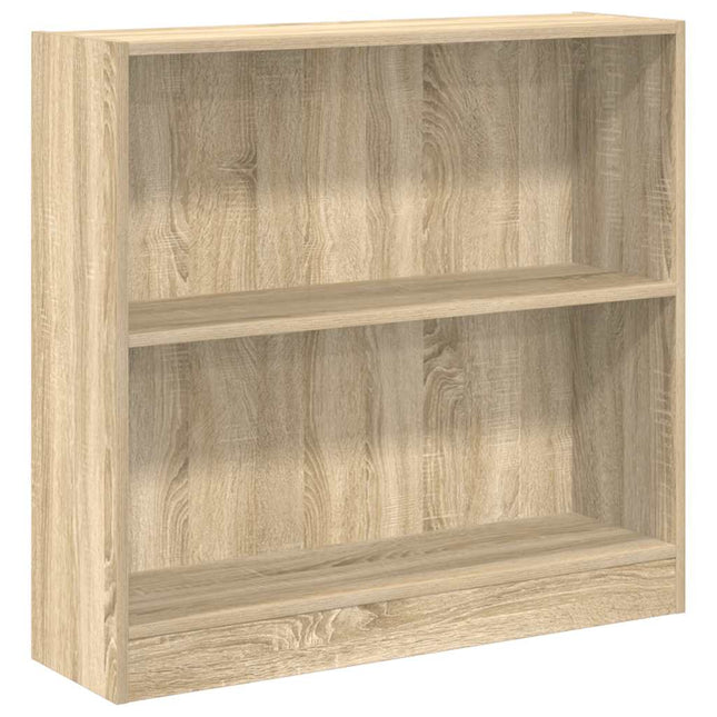 bogreol 80x24x75 cm spånplade sonoma-eg