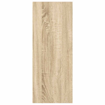 bogreol med 2 hylder 40x30x76,5 cm konstrueret træ sonoma-eg