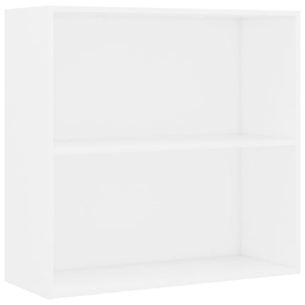 bogreol 80x30x76,5 cm konstrueret træ hvid