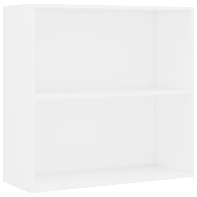 bogreol 80x30x76,5 cm konstrueret træ hvid
