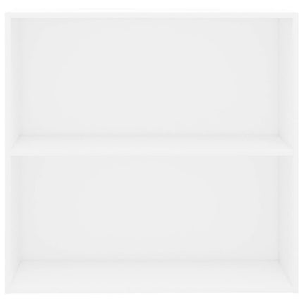 bogreol 80x30x76,5 cm konstrueret træ hvid