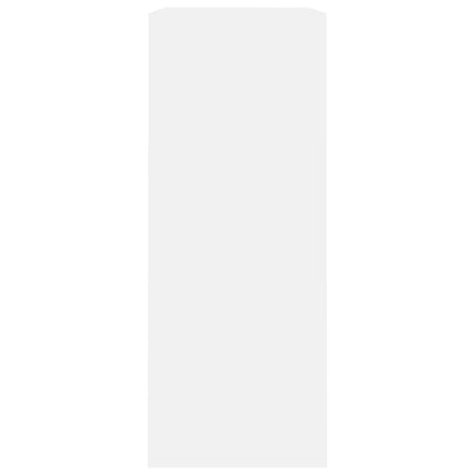 bogreol 80x30x76,5 cm konstrueret træ hvid