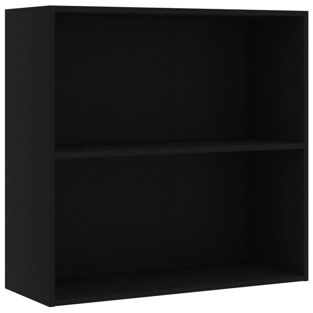 bogreol 80x30x76,5 cm konstrueret træ sort