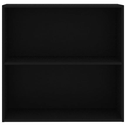 bogreol 80x30x76,5 cm konstrueret træ sort