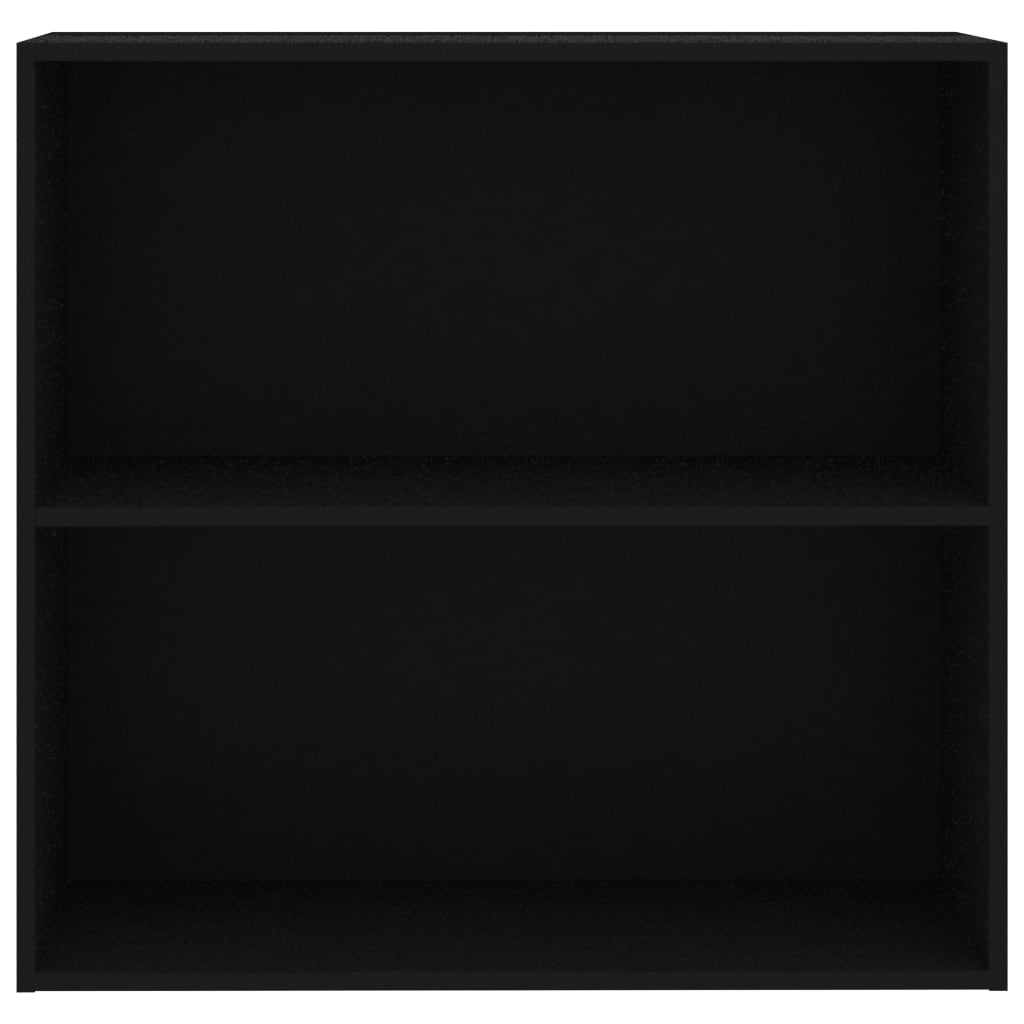 bogreol 80x30x76,5 cm konstrueret træ sort