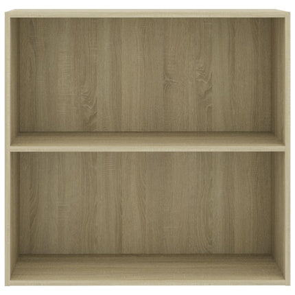 bogreol 80x30x76,5 cm konstrueret træ sonoma-eg