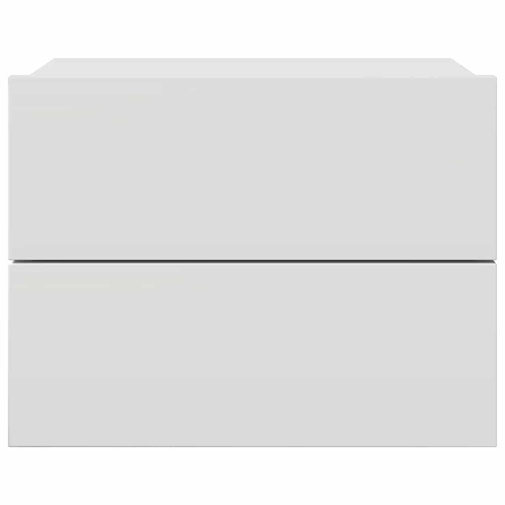 sengebord 40x30x30 cm konstrueret træ hvid