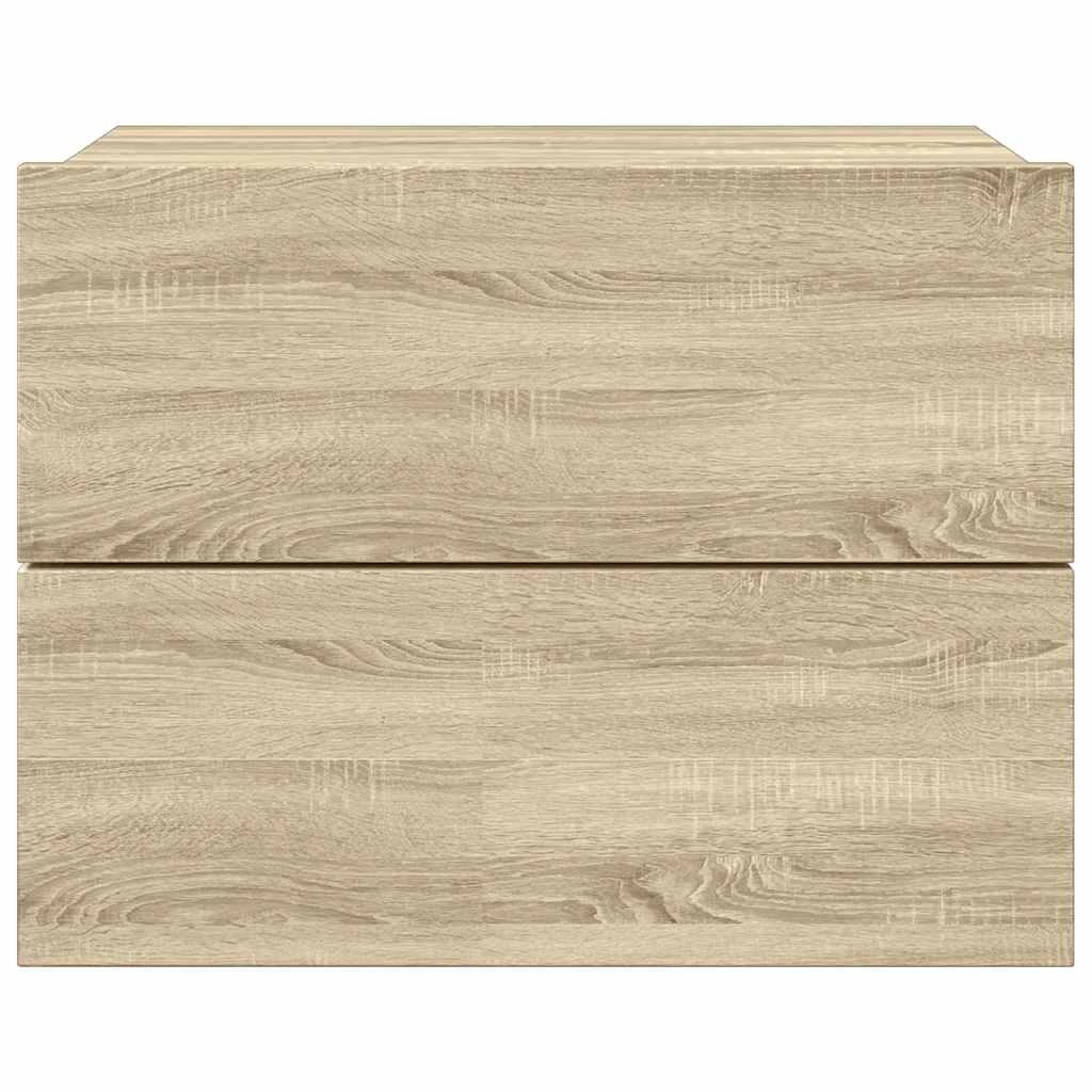 sengebord 40x30x30 cm konstrueret træ Sonoma-eg