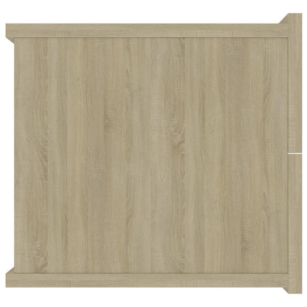 sengeborde 2 stk. 40x30x30 cm konstrueret træ sonoma-eg