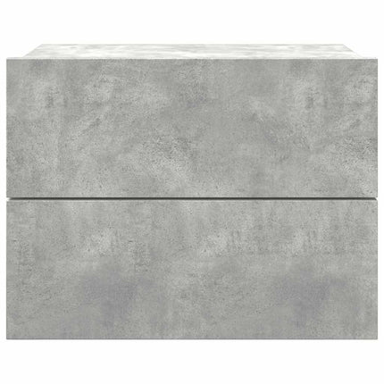 sengebord 40x30x30 cm konstrueret træ betongrå