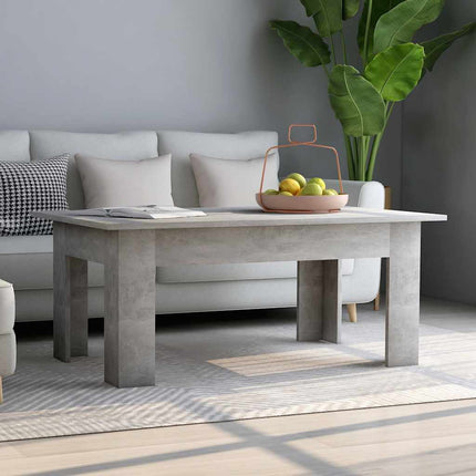 sofabord 100x60x42 cm konstrueret træ betongrå