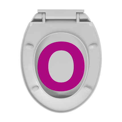 toiletsæde med soft close og quick release-funktion oval lysegrå