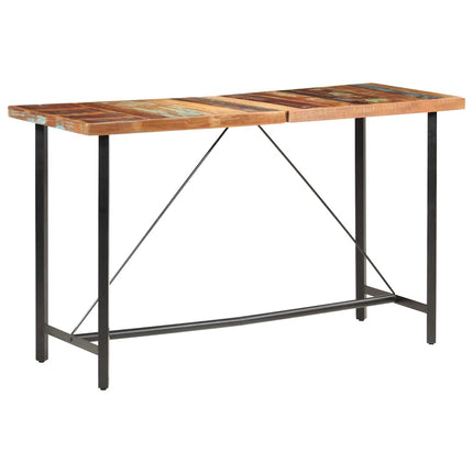 barbord 180x70x107 cm massivt genbrugstræ